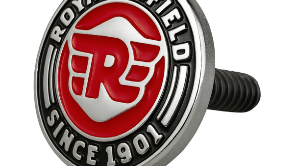 Parafuso de Placa Royal Enfield – Logo Vermelho “Since 1901”