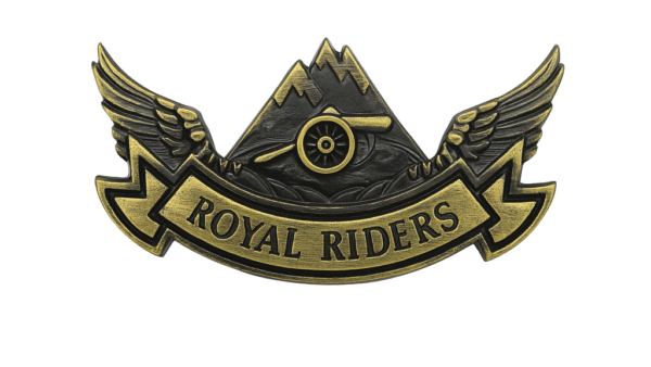 Bottom (Pin) Metalizado Royal Riders (Canhão)